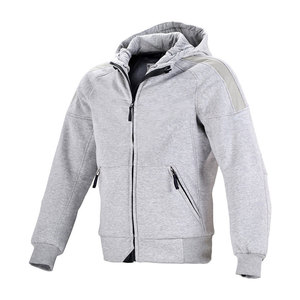 Sweat à capuche gris pour homme, coupe ample, couleur unie, décontracté, écologique, printemps, 100% polyester, personnalisable, avec poches - Product Image 2