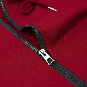 Sudadera con capucha y cremallera completa personalizada – 100% algodón premium, forro polar, color liso, cremallera completa, ajuste cómodo, OEM y marca privada - Product Image 3