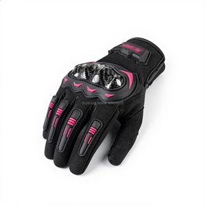 Gants de moto en cuir personnalisés avec fibre de carbone, imperméables pour l'hiver, unisexes - Product Image 1