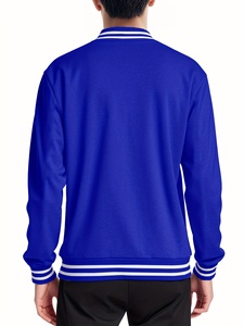 Custom Wool and Leather Chenille Embroidered Red Varsity <b>Jacket</b> - Product Image 2
