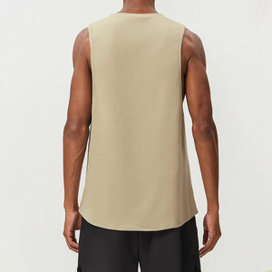 Mens Compression Gym <b>Singlet</b> Slim Fit Breathable Quick Dry 100% Cotton Sporty Workout Athletic Training Fitness <b>Running</b> - Product Image 2
