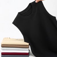 T-shirt décontracté sans manches, couleur unie, respirant, été, broderie personnalisée avec logo, prix usine Chine Bangladesh.