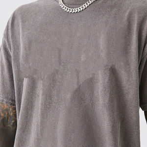 T-shirt surdimensionné personnalisé délavé à l'acide, en coton épais délavé aux minéraux, style vintage, pour hommes, streetwear, OEM ODM, vente en gros - Product Image 5