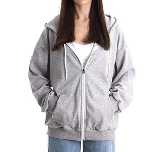 Sweat-shirts à capuche pour femmes, coupe ample, doublure en polaire douce, coupe confortable, forme carrée moderne, vêtements de mode pour femmes, hiver - Product Image 1