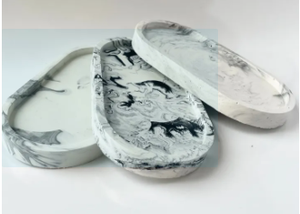 Bol de présentation en résine polie fait main, style ange, écologique, pour la décoration intérieure et le service de salades, idéal comme cadeau - Product Image 3