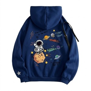 Sudadera con capucha unisex extragrande de la marca Cartoon Space, con estampado de logotipo en la espalda, tejido polar técnico de alta densidad. - Product Image 1