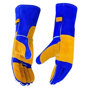 Gants de soudure en cuir de vachette pleine fleur de qualité supérieure, résistants aux flammes, pour la lutte contre les incendies et le barbecue - Product Image 1