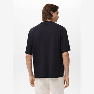 เสื้อยืดผู้ชายคุณภาพสูง ทรงหลวม สไตล์สตรีทแวร์ ไหล่ตก ผ้าหนา ระบายอากาศได้ดี พร้อมลายสกรีน - Product Image 3