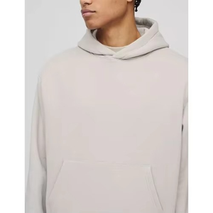 Sudadera con Capucha Unisex Personalizada, Sudadera Informal de Color Sólido, Bordada, 100% Algodón, Felpa, Secado Rápido, Corte Holgado, Invierno - Product Image 2