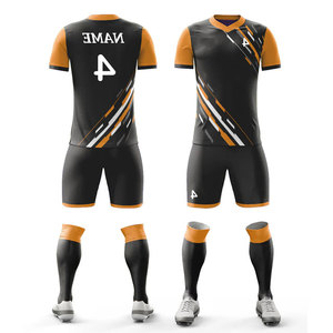 100% Polyester Lightweight Football Uniform Team Player Club Sportswear Knitted Soccer Uniform Sets Training Wear All Seasons - Product Image 1
