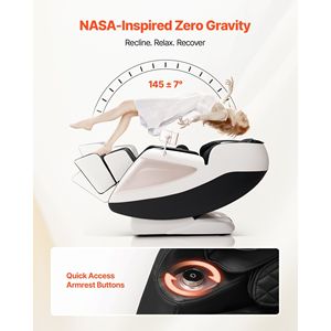 Sillón de Masaje de Cuerpo Completo 3D Zero Gravity Recliner SL Track con 18 Modos Automáticos, Rodillos de Calor para Pies, Control en el Reposabrazos y Pantalla LCD - Product Image 3