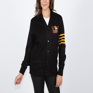 Suéter Personalizado con Diseño Americano de 1938, Tejido y Bordado, Color NEGRO/DORADO - Product Image 2