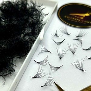 Extensions de cils C/CC/D/DD/M/L Curl 0.03 0.05 Volume Fluffy Noir Mat Fabricant d'emballages personnalisés pour cils Vietnam - Product Image 3