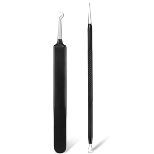 6Pcs Professional <b>Blackhead</b> Remover Tool Comedones <b>Extractor</b> Acne Removal Kit Stainless Steel Face Care Kit with Travel Case - Product Image 4