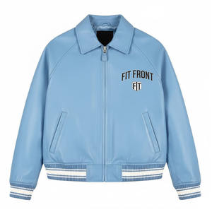 แจ็คเก็ตหนังผู้ชายพรีเมียม ราคาดีที่สุด แจ็คเก็ตฤดูหนาว หนังแท้ กันลม กันน้ำ มีทุกขนาด - Product Image 1