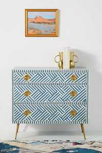 Luxury Modern Bone Inlay 3-Drawer Chest Handmade Eco-Friendly Durable Adjustable Large Capacity <b>Portable</b> <b>Wardrobes</b> Cabinet Home - Product Image 4