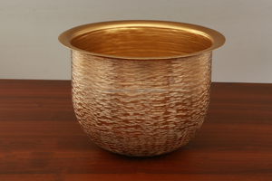 Azora Industries-Jarrón de aluminio moderno con textura martillada, decoración de bodas para el hogar, mesa, dormitorio, sala de estar, hoteles - Product Image 4