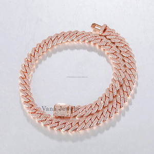 10MM raffiné 925 collier en argent Sterling 46CM 18 pouces longueur haute brillance plaqué or unisexe Hip Hop Streetwear bijoux - Product Image 1