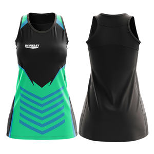 Proveedor de Uniformes Personalizados para Equipos de Netball |   Uniforme de Netball Sublimado con Logotipo, Nombre y Número del Equipo |   Poliéster Transpirable - Product Image 6