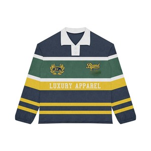 Camisetas de Rugby Personalizadas con Logotipo, Transpirables, Casuales, de Manga Larga, para Hombre - Product Image 2