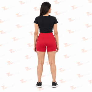 Women Compression <b>Shorts</b> Mid Waist <b>Gym</b> Workout Running Fitness Sports Skinny Fit Quick Dry Breathable Spandex/Polyester Custom - Product Image 5