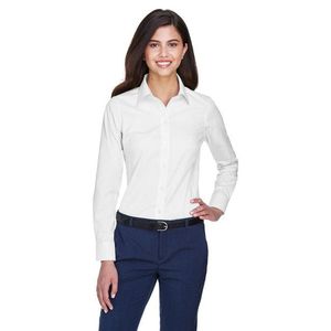 Blusas y Camisas para Mujer, Colección Crown Woven, Oxford Sólido - AZUL CLARO-S - Product Image 1