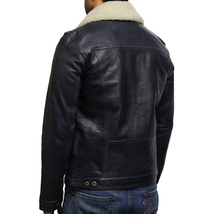 Stylish Coated Cow Skin Leather <b>Jackets</b> <b>Men</b> Women Durable Genuine Classic Stand High Street Style Casual <b>Reversible</b> Waterproof - Product Image 2