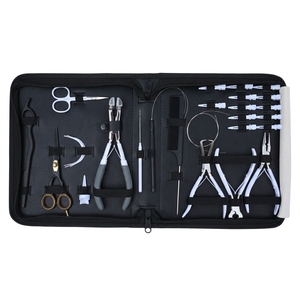 Kit de Herramientas para Extensiones de Cabello: Herramienta de Eliminación de Micro Anillos, Alicates de Crimpado para Micro Enlaces, Herramienta de Sellado de Extensiones de Cinta, Cortador de Queratina - Product Image 1