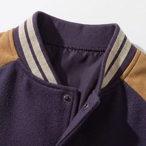 Embroidered Canvas Stand Collar Custom Personalized Letter Varsity Jacket Autumn Windproof Streetwear <b>Windbreaker</b> - Product Image 5