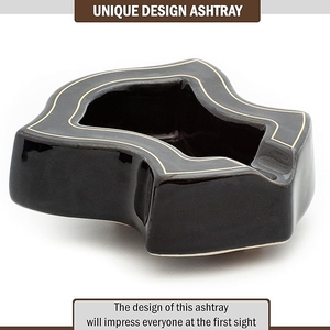 Cenicero de Aluminio para Cigarros sin Humo, 4 Ranuras, Resistente, para Uso en Exteriores, Patio, Hogar u Oficina, Decoración de Estilo Americano - Product Image 3