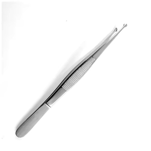 Pinzas Dentadas para Tejidos 1x2 de Acero Inoxidable, Pinzas Quirúrgicas Estilo Adson, Instrumento Médico para Manipulación Precisa de Tejidos - Product Image 1