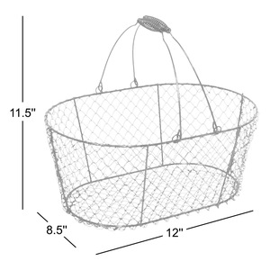 Panier de rangement industriel robuste en métal, bac de rangement de garage haute résistance - Product Image 4