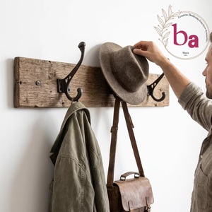 Rustic <b>Black</b> Metal Eco-Friendly Waterproof Adjustable Vintage Style Wall Mounted Coat <b>Hook</b> Heavy Duty Single <b>Hook</b> Self-adhesive - Product Image 2