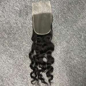 Extensiones de cabello humano crudo vietnamita para trama Frontal de encaje en Color negro ondulado trama de máquina doble 100% cabello Natural - Product Image 2