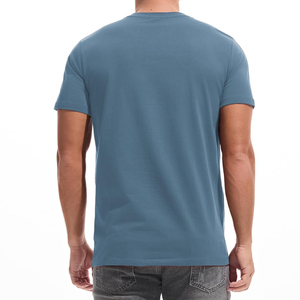 Camiseta de Cuello Redondo para Hombre, Diseño Personalizado OEM, con Bolsillo Frontal, 100% Algodón, Secado Rápido, Transpirable, para Uso Diario Informal - Product Image 1