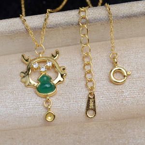 ชุดอุปกรณ์ DIY - ตัวยึดรูปมังกรประดับมุก & สร้อยมังกรฮูลู สำหรับสร้อยคอจี้แฟชั่น - 5765 อุปกรณ์เสริม - Product Image 3