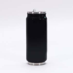 Botella de Agua Personalizada de 420 ml con Revestimiento de Color, Taza Aislada al Vacío de Doble Pared, Botella de Agua de Acero Inoxidable Tipo Lata de Cola con Tapa y Pajita - Product Image 6