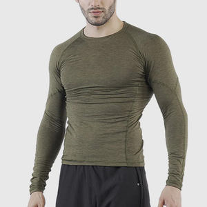 T-shirts de compression pour homme, 100 % haute qualité, séchage rapide, pour entraînement sportif, course à pied et gym. - Product Image 5