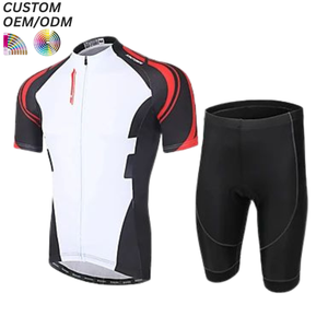 Ensemble de cyclisme d'été : Maillot et salopette de vélo de route légers, séchage rapide, 100 % polyester, couleur unie, vêtements de sport. Prise en charge OEM/ODM pour les commandes en gros. - Product Image 4