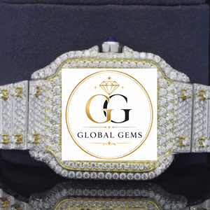 Most Selling Luxury Stainless Steel Iced Out Moissanite Diamond Watch for Party Hip Hop and Street Style Available at Best Price - Product Image 1