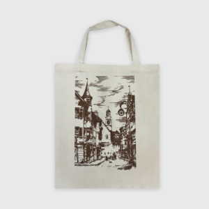 Sac en toile de coton bio vierge, portable, recyclable, pour courses, impression couleur personnalisée, prix usine bas, vente en gros - Product Image 3