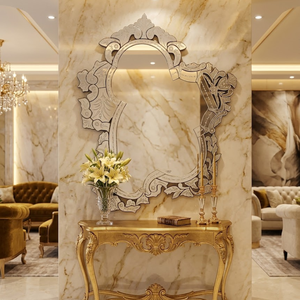 Luxury Ornate Venetian Wall <b>Mirror</b> | Vintage Baroque Decorative Accent <b>Mirror</b> | Antique Style Glass <b>Mirror</b> Elegant Home Decor - Product Image 2