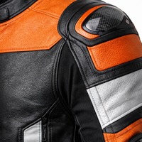 Blouson de moto tendance haute performance respirant coupe-vent imprimé en cuir véritable personnalisable unisexe et protecteur