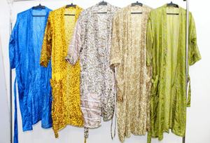 New Arrival Lightweight <b>Silk</b> Saree <b>Kimono</b> Robe Vintage <b>Silk</b> <b>Kimono</b> Women <b>Kimono</b> Holiday <b>Kimono</b> Robe for Women - Product Image 6