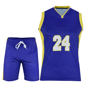Ensemble de maillot et short de basketball personnalisé pour homme avec logo par sublimation, en polyester anti-humidité, vêtements de sport - Product Image 1