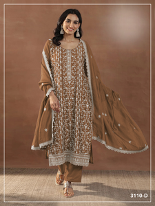 High Quality Salwar Suit Rangoli Crush with Heavy Embroidered Sequence Work Buy Direct From Supplier At Bulk Price - Product Image 5