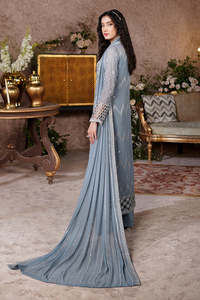 Robes de mariée de créateur à manches longues et col montant, robes de soirée pakistanaises de luxe brodées, longues, pour occasions spéciales - Product Image 6