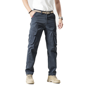 Men's <b>Cargo</b> Joggers <b>Pants</b> Wholesale with Drawstring <b>Elastic</b> <b>Waist</b> Tactical Side Pockets Slim Tapered Fit Casual Streetwear <b>Pants</b> - Product Image 3