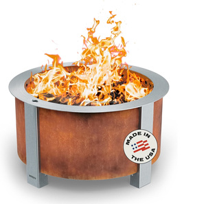 Outdoor <b>Fire</b> <b>Pit</b> BBQ Grill Brazier <b>Portable</b> Table Stove Backyard Garden <b>Camping</b> Barbecue Party Family Metal Firewood - Product Image 5