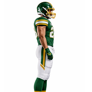 American Football Uniform Set Full Gear Adult Padded Jersey Pants Helmet <b>Gloves</b> Socks Short Custom Team Colors Custom logo - Product Image 3